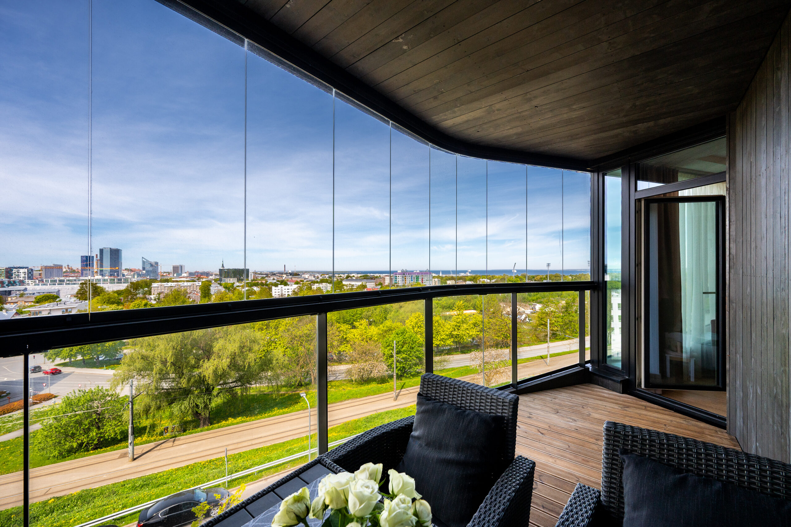 Luxury apartment balcony