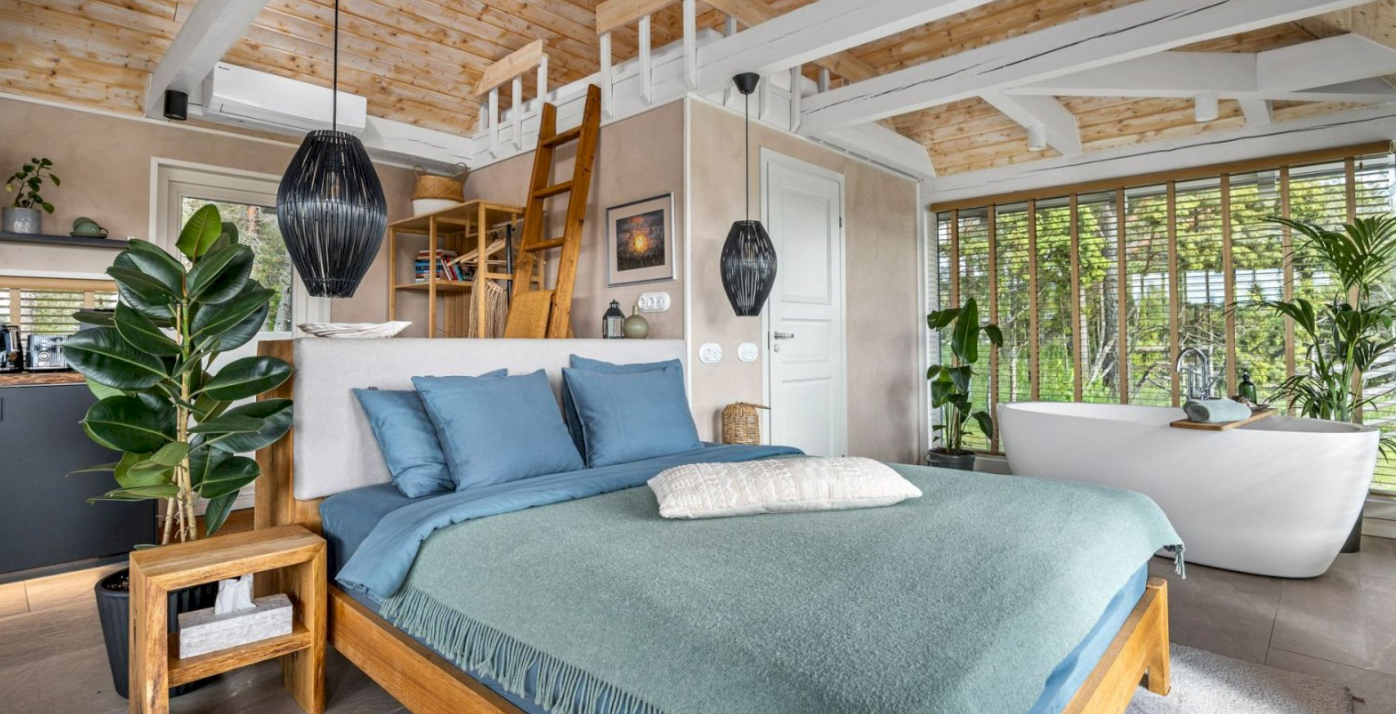 Seaside villa living room